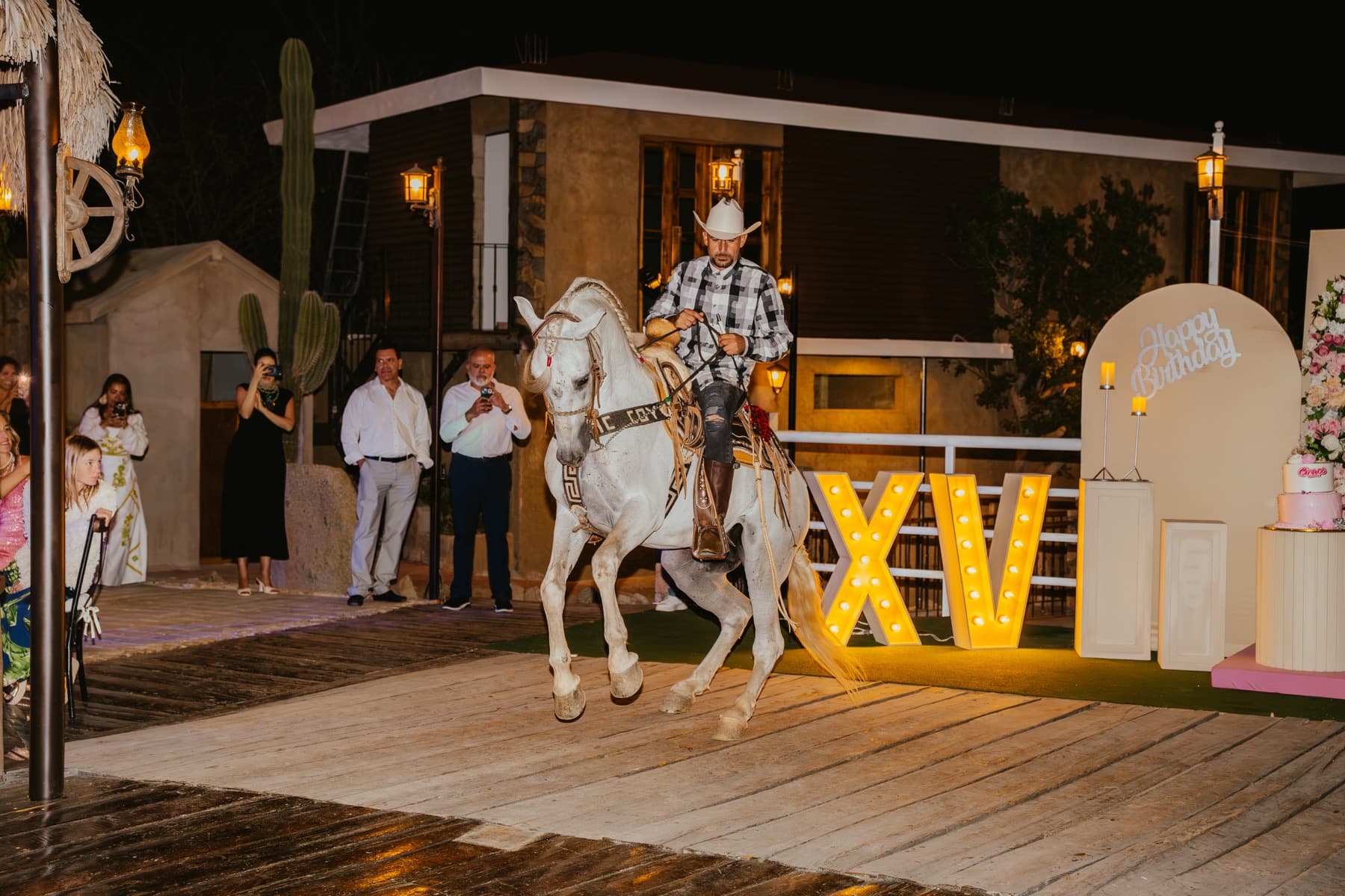 Dancing horse show at Rancho McCoy
