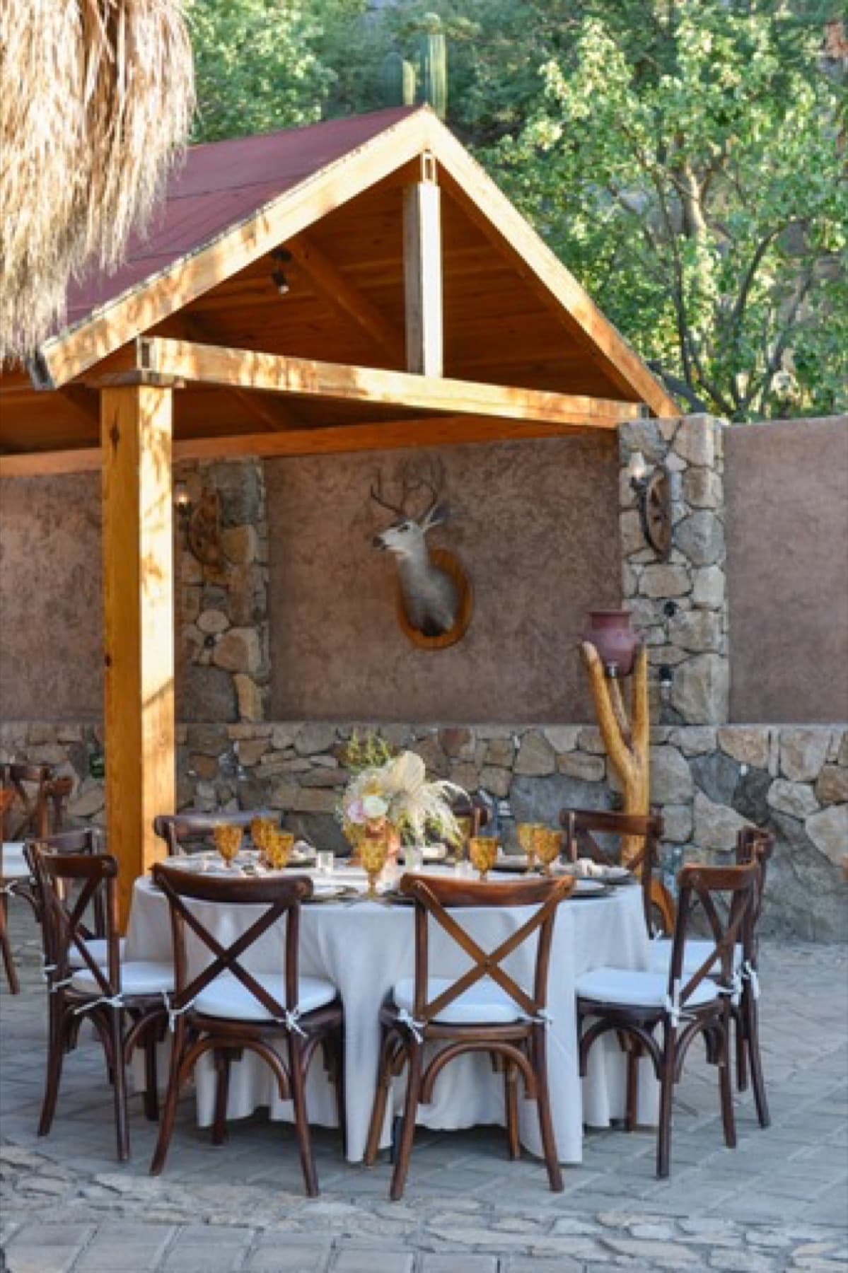 Tables and setup at Rancho McCoy